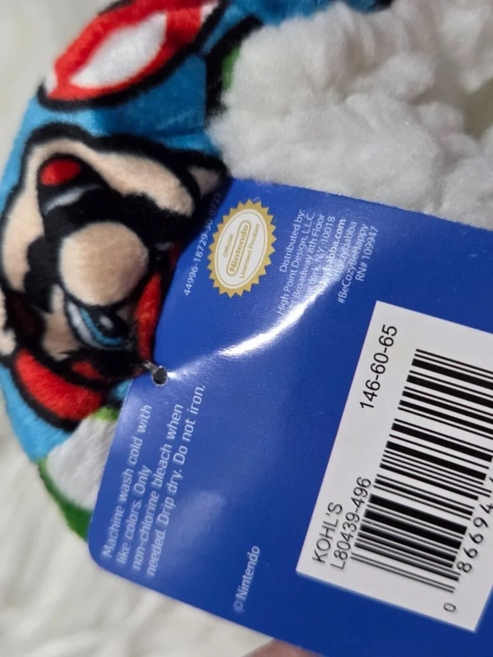 Super Mario Slipper Socks